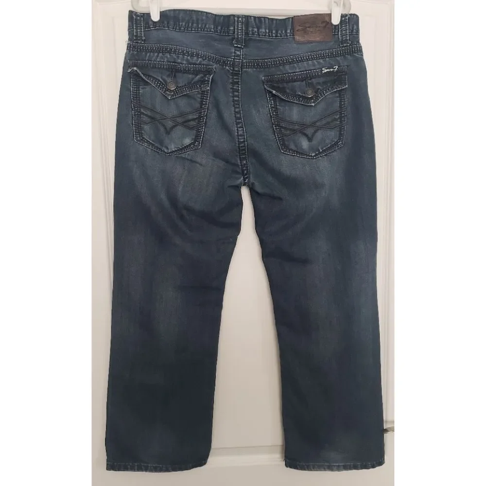 Seven7 Straight‎ Flap Pockets Jeans Mens Size 36x30 Denim Western